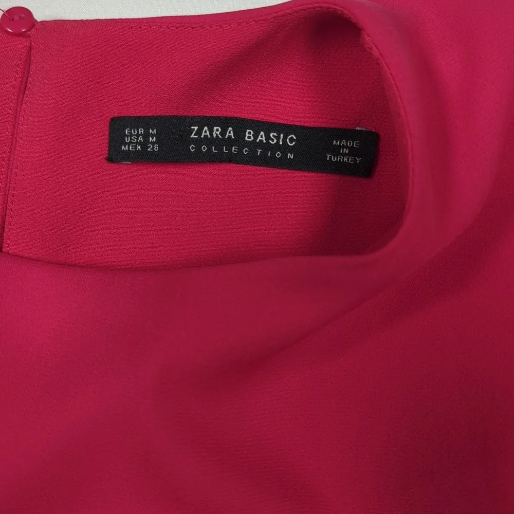 Zara Basic Women's Pink Dress Size M - Picture 4 of 11